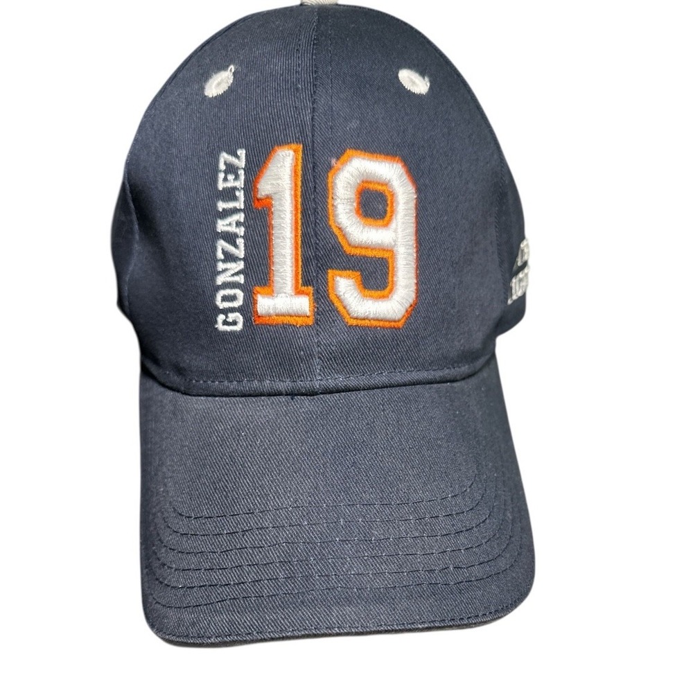 Detroit Tigers Hat Gonzalez 19 Blue Baseball Hat Embroidered Adjustable